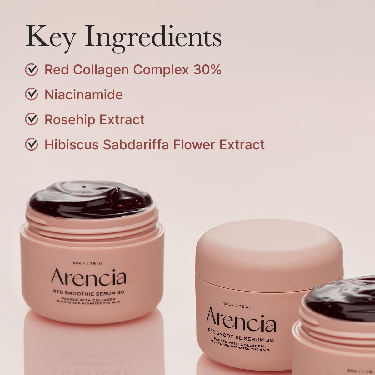 ARENCIA Red Collagen Jello Skin Trio – Poreless Skin Routine ❤️✨ - Lahab Beauty | لهب بيوتي