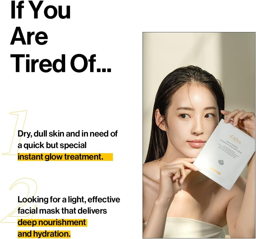 d’Alba Piedmont Italian White Truffle Nourishing Mask - Lahab Beauty | لهب بيوتي