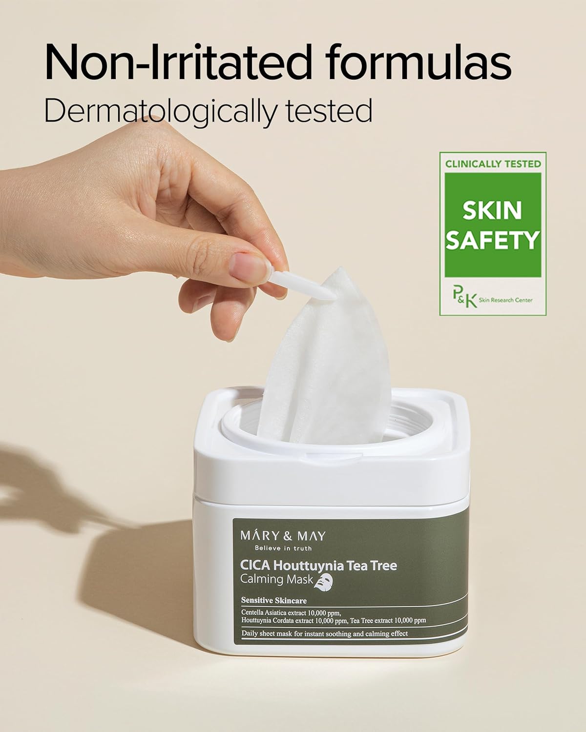 Mary&May CICA Houttuynia Tea Tree Calming Mask - Lahab Beauty | لهب بيوتي