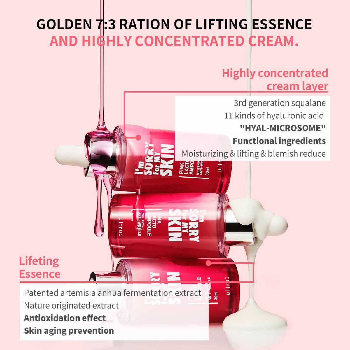 I'M SORRY FOR MY SKIN Facial Skin Ampoule 30ml - Lahab Beauty | لهب بيوتي