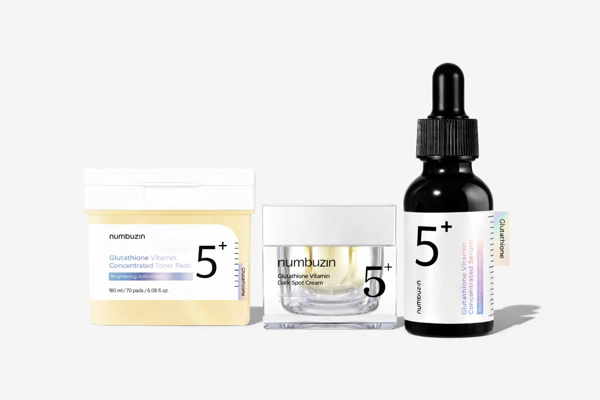 numbuzin No.5 Glutathione Brightening Trio ✨🍋 - Lahab Beauty | لهب بيوتي