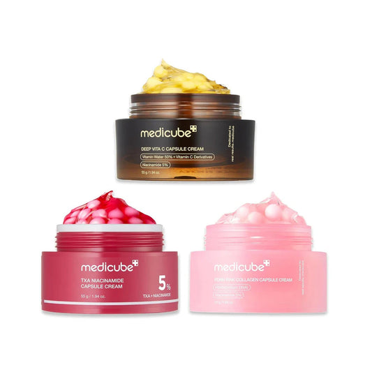 Medicube Capsule Cream Trio - Lahab Beauty | لهب بيوتي