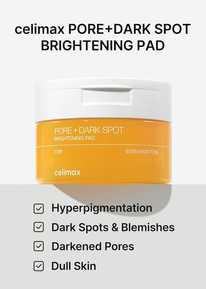 [celimax] PORE + DARK SPOT BRIGHTENING PAD - Lahab Beauty | لهب بيوتي