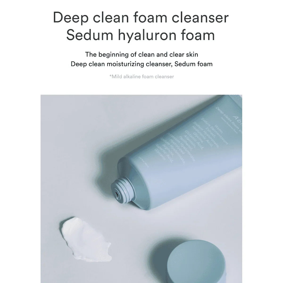 ABIB Deep Clean Foam Cleanser Sedum Hyaluron Foam (150ml) - Lahab Beauty | لهب بيوتي