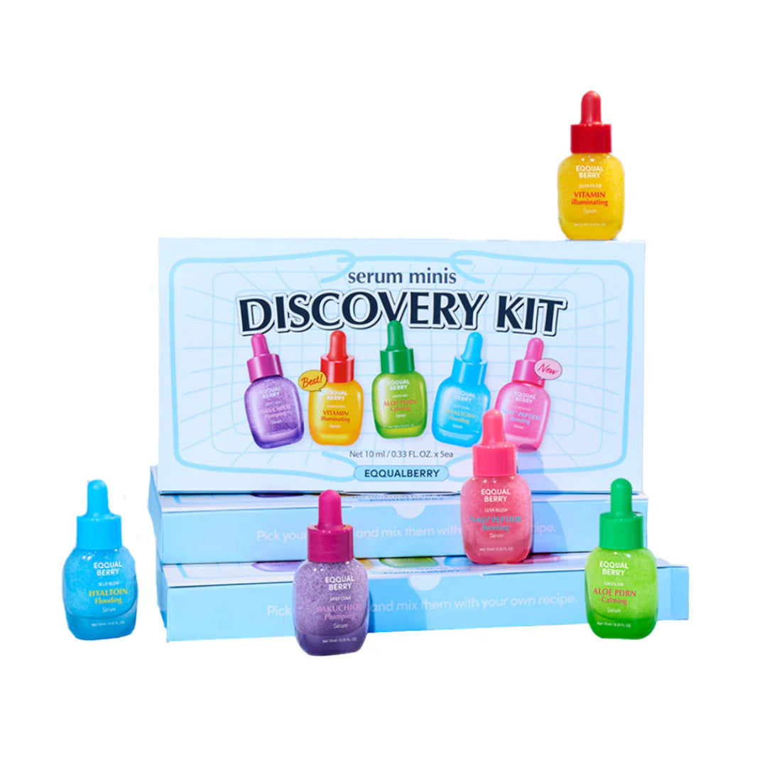 EQQUALBERRY Serum Discovery Kit (5 Mini Serums) ✨💧 - Lahab Beauty | لهب بيوتي