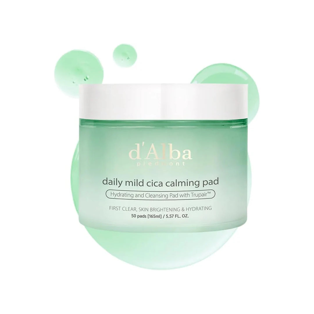 d’Alba Piedmont Daily Mild Cica Calming Pad (50 Pads / 165ml) - Lahab Beauty | لهب بيوتي