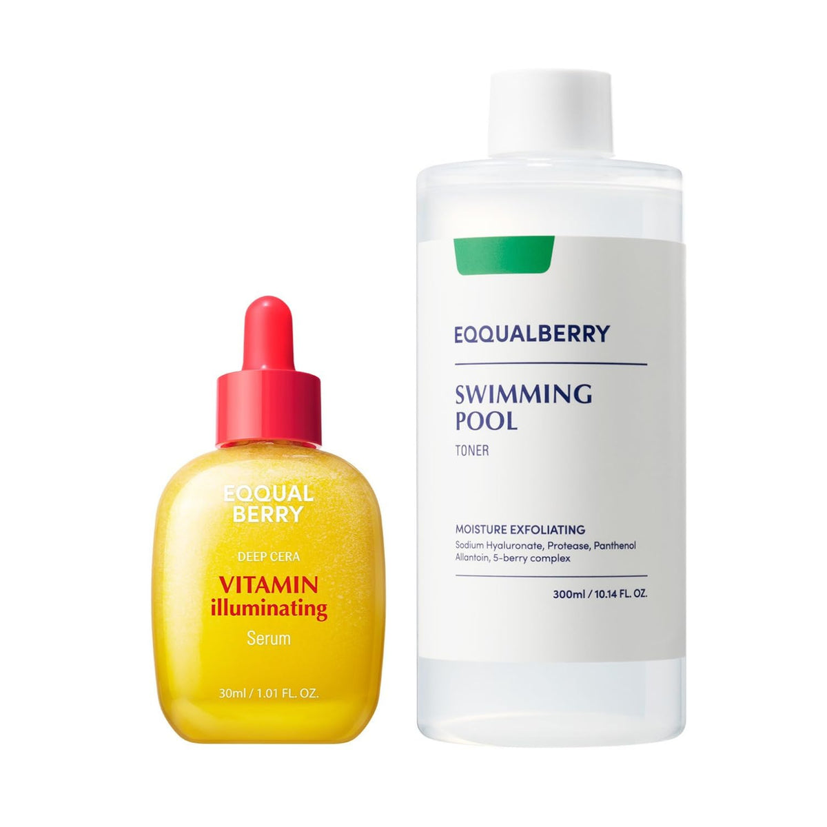 EQQUALBERRY Vitamin C Serum & Toner Set - Lahab Beauty | لهب بيوتي