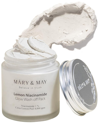 Mary&May Lemon Niacinamide Glow Wash off Pack - 125g - Lahab Beauty | لهب بيوتي