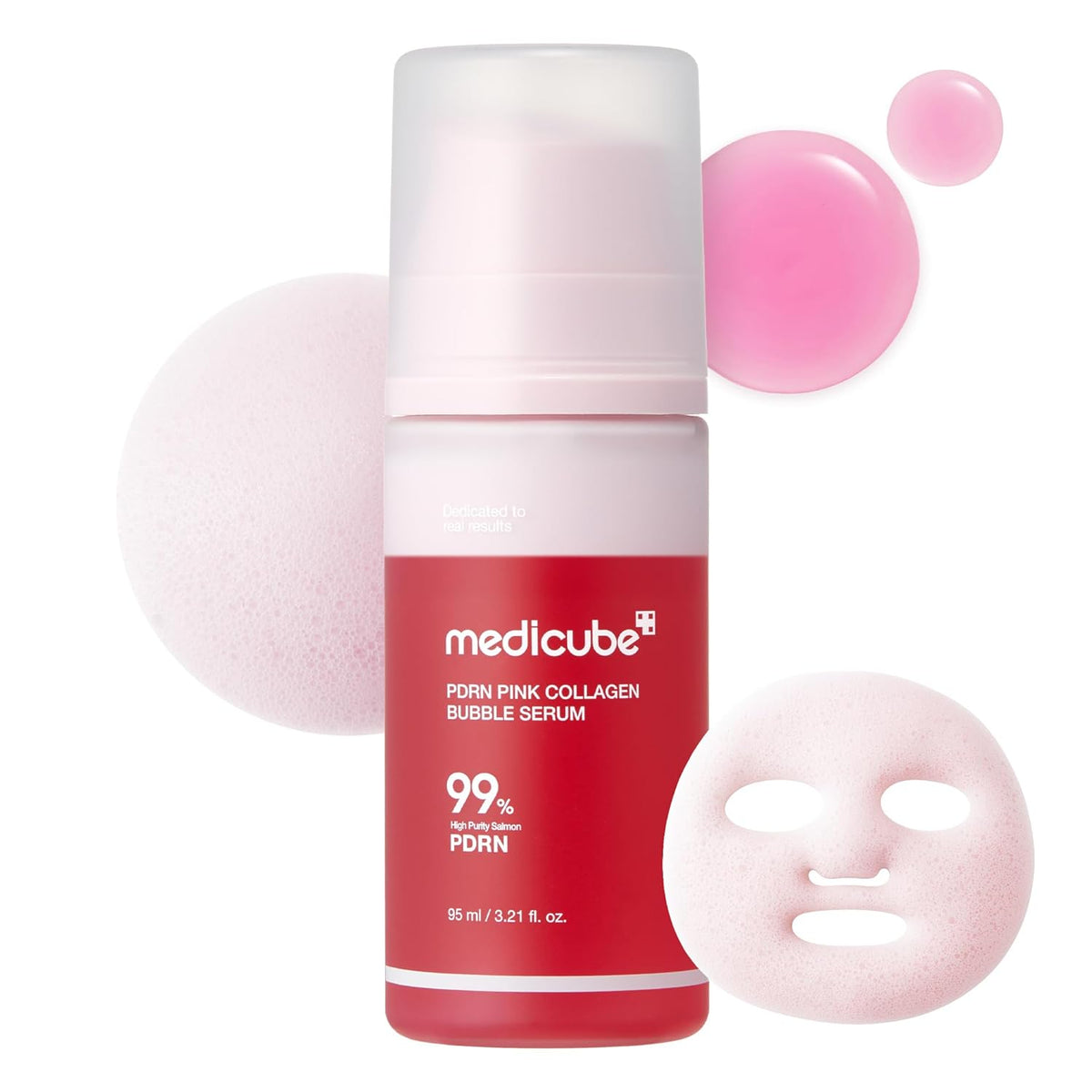 Medicube PDRN Pink Collagen Bubble Serum - 95ml - Lahab Beauty | لهب بيوتي