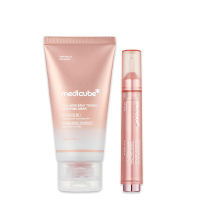 Medicube Milky Collagen Double Glow Lock Duo - Lahab Beauty | لهب بيوتي