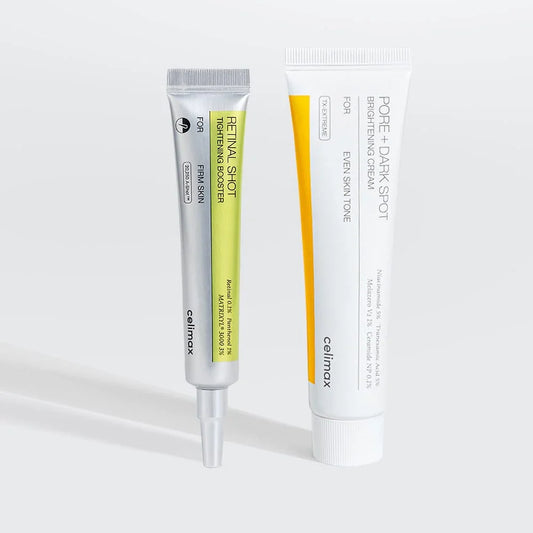 [Celimax] The Vita A Retinal Shot Booster & Pore+Dark Spot Brightening Cream Set - Lahab Beauty | لهب بيوتي