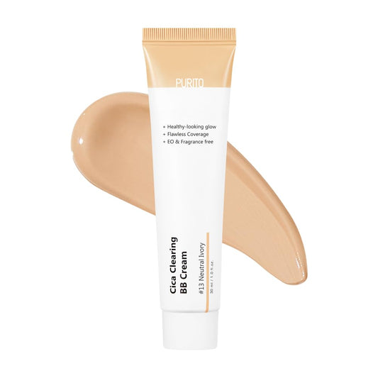 PURITO Cica Clearing BB Cream #13 Neutral Ivory 1 fl.oz / 30ml - Lahab Beauty | لهب بيوتي