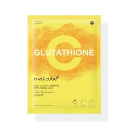 MEDICUBE – Deep Vita C Glutathione Brightening Mask | 27ml - Lahab Beauty | لهب بيوتي