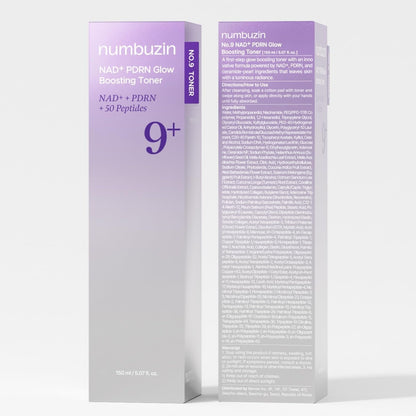 Numbuzin No.9 NAD+ PDRN Glow Boosting Toner – Revive & Illuminate - 150 ml - Lahab Beauty | لهب بيوتي