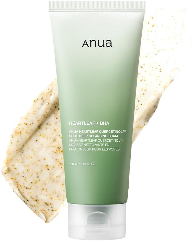 [ANUA] Heartleaf BHA Quercetinol Pore Deep Cleansing Foam 150ml - Lahab Beauty | لهب بيوتي