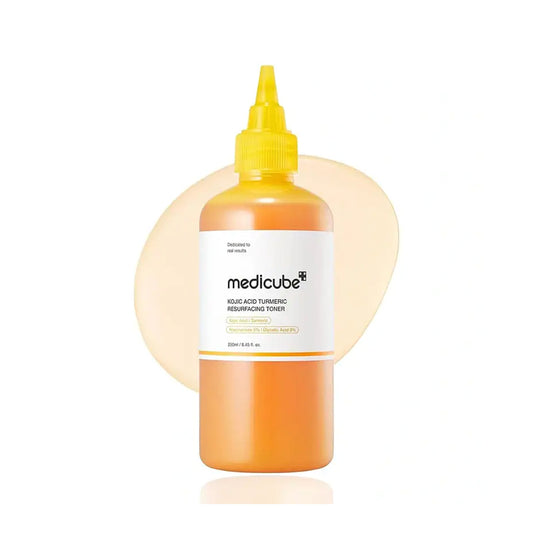 MEDICUBE Kojic Acid Turmeric Resurfacing Toner – “Glow & Renew Elixir” | 250 ml - Lahab Beauty | لهب بيوتي