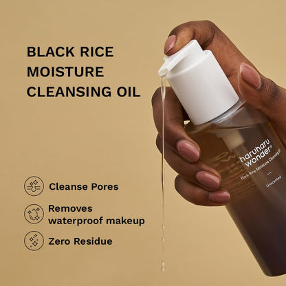 HARUHARU wonder Black Rice Moisture Cleansing Oil - 150ml - Lahab Beauty | لهب بيوتي