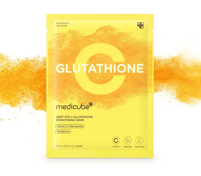 MEDICUBE – Deep Vita C Glutathione Brightening Mask | 27ml - Lahab Beauty | لهب بيوتي