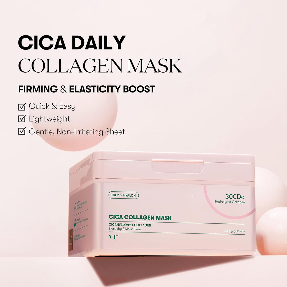 [VT COSMETICS] Cica Collagen Mask - 30pcs - Lahab Beauty | لهب بيوتي