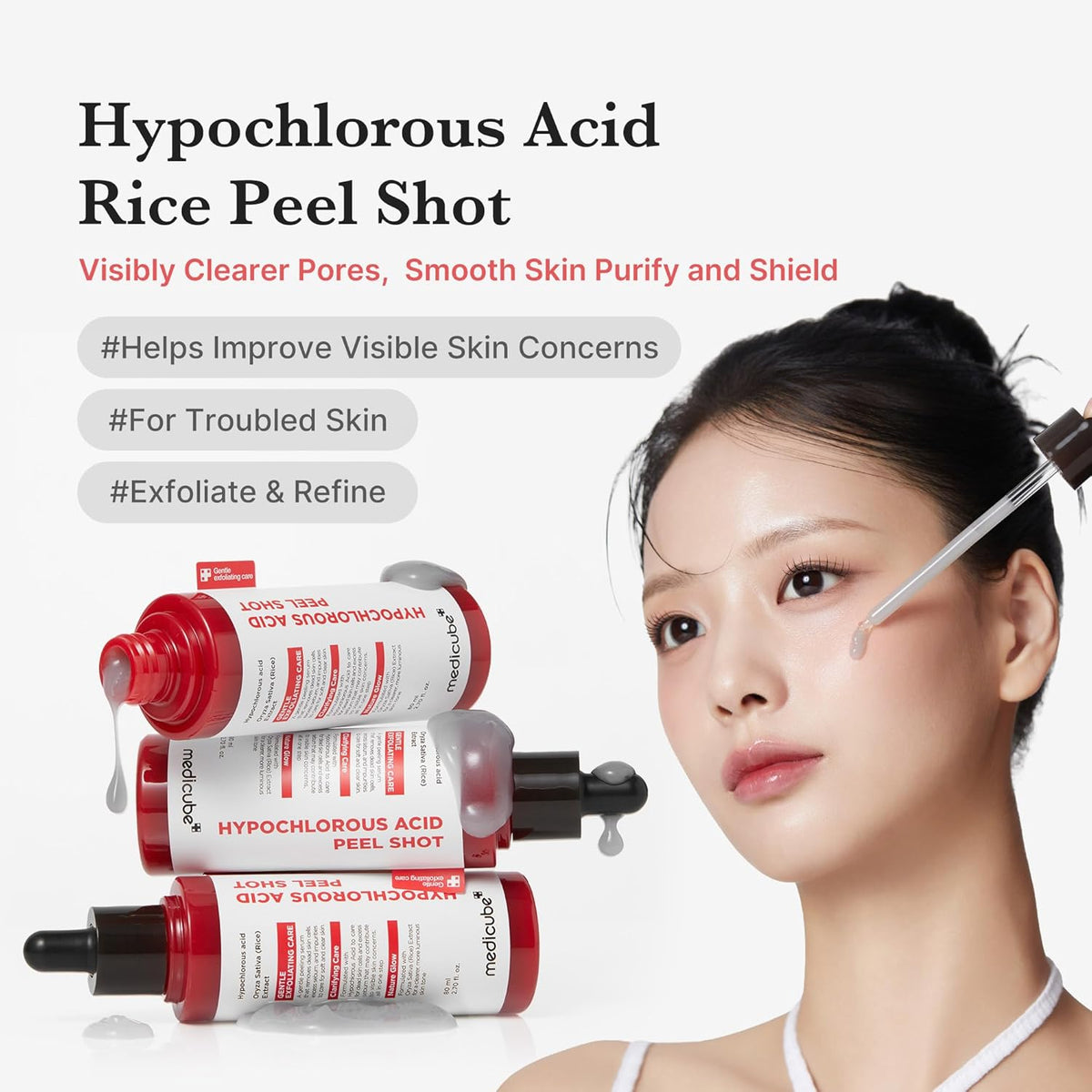 Medicube Hypochlorous Acid Rice Peel Shot - 80ml - Lahab Beauty | لهب بيوتي