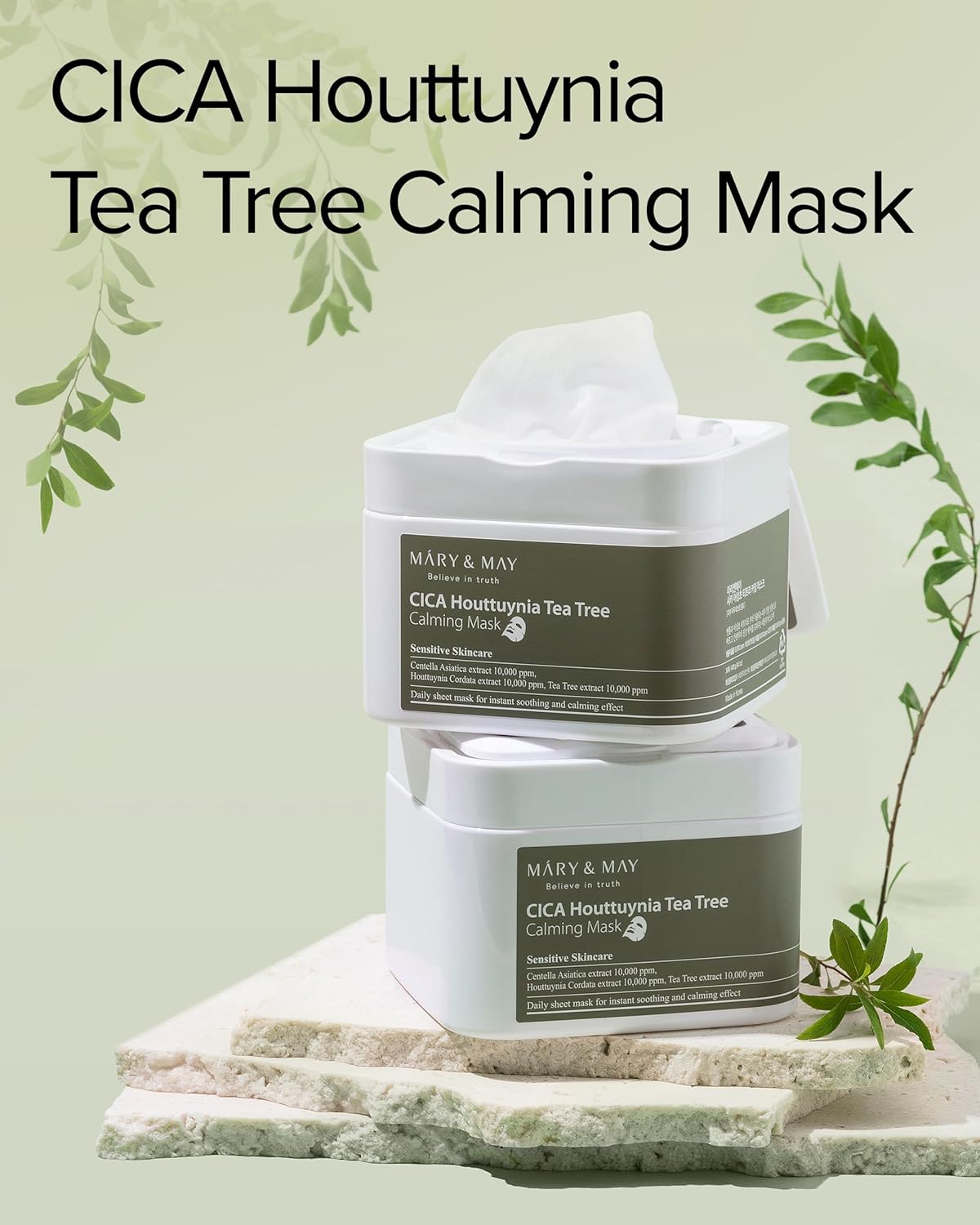 Mary&May CICA Houttuynia Tea Tree Calming Mask - Lahab Beauty | لهب بيوتي