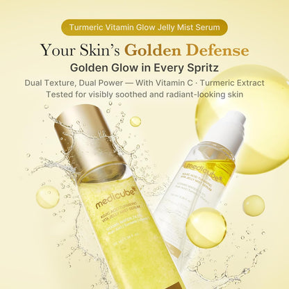 Medicube Turmeric Vitamin Gold Jelly Mist Serum - 100ml - Lahab Beauty | لهب بيوتي
