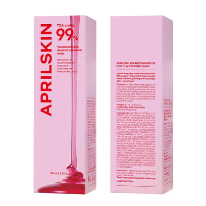 APRILSKIN TXA Niacinamide 99 Overnight Wrapping Mask - 80ml - Lahab Beauty | لهب بيوتي