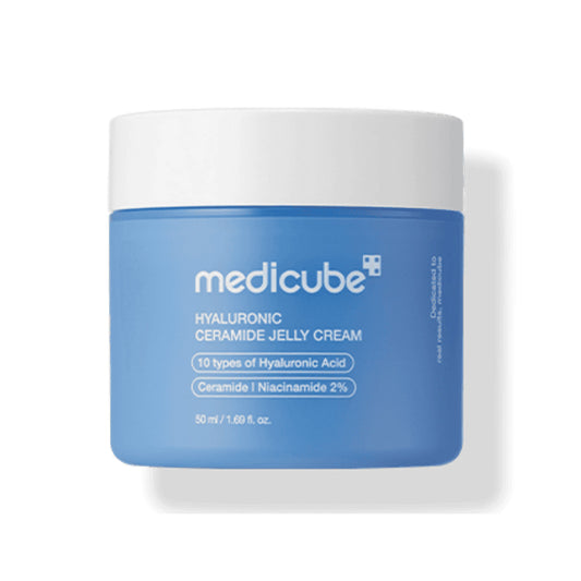 MEDICUBE Hyaluronic Ceramide Jelly Cream – Hydrate & Fortify Gel Barrier - 50 ml - Lahab Beauty | لهب بيوتي