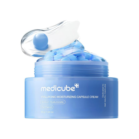 MEDICUBE Hyaluronic Moisturizing Capsule Cream – Deep Hydration Capsule Glow-55 g - Lahab Beauty | لهب بيوتي