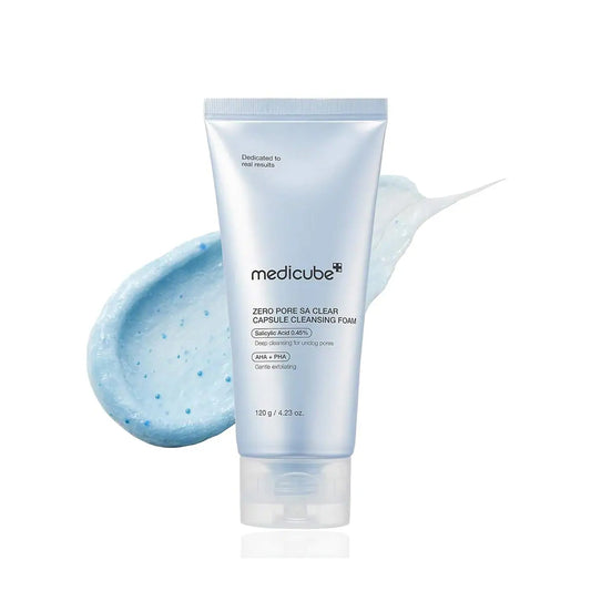 Medicube Zero Pore SA Clear Capsule Cleansing Foam – Deep Pore + Clarify Foam 120 g - Lahab Beauty | لهب بيوتي