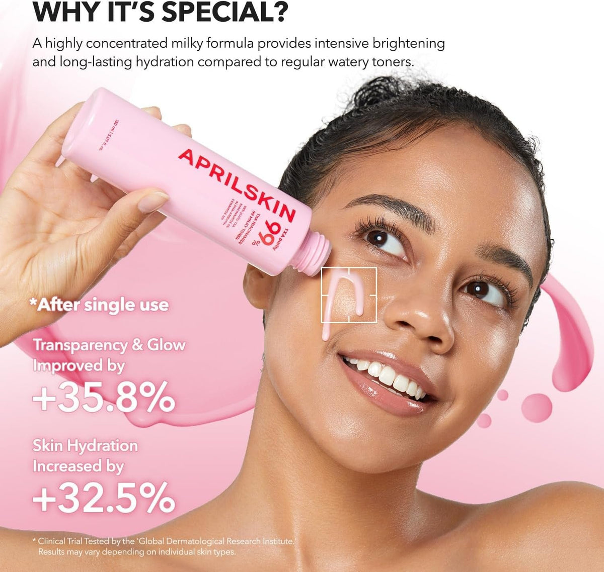 APRILSKIN TXA + Niacinamide 99 Pink Milky Toner -  150ml - Lahab Beauty | لهب بيوتي