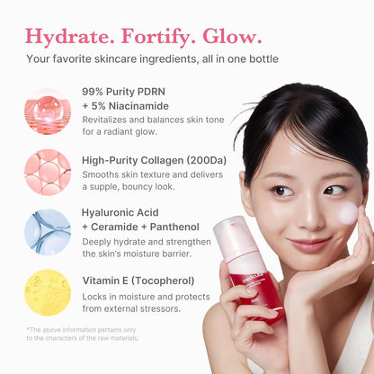 Medicube PDRN Pink Collagen Bubble Serum - 95ml - Lahab Beauty | لهب بيوتي