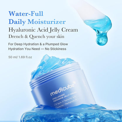 Medicube Jelly Cream Duo: Hyaluronic Acid and Collagen Jelly Cream - 50ml - Lahab Beauty | لهب بيوتي