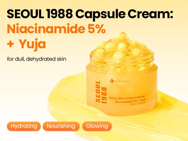 K-SECRET SEOUL 1988 Niacinamide Capsule Cream - Lahab Beauty | لهب بيوتي