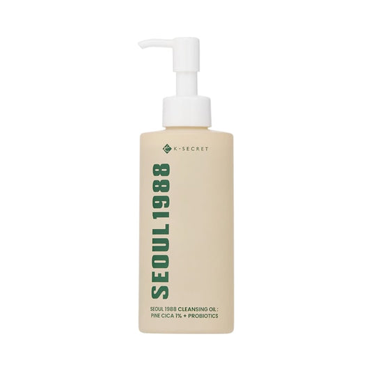 K-SECRET Seoul 1988 Cleansing Oil – Pine Cica 1% + Probiotics | 200ml - Lahab Beauty | لهب بيوتي