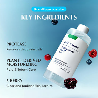 EQQUALBERRY Swimming Pool Toner & Toner Pads Set - Lahab Beauty | لهب بيوتي