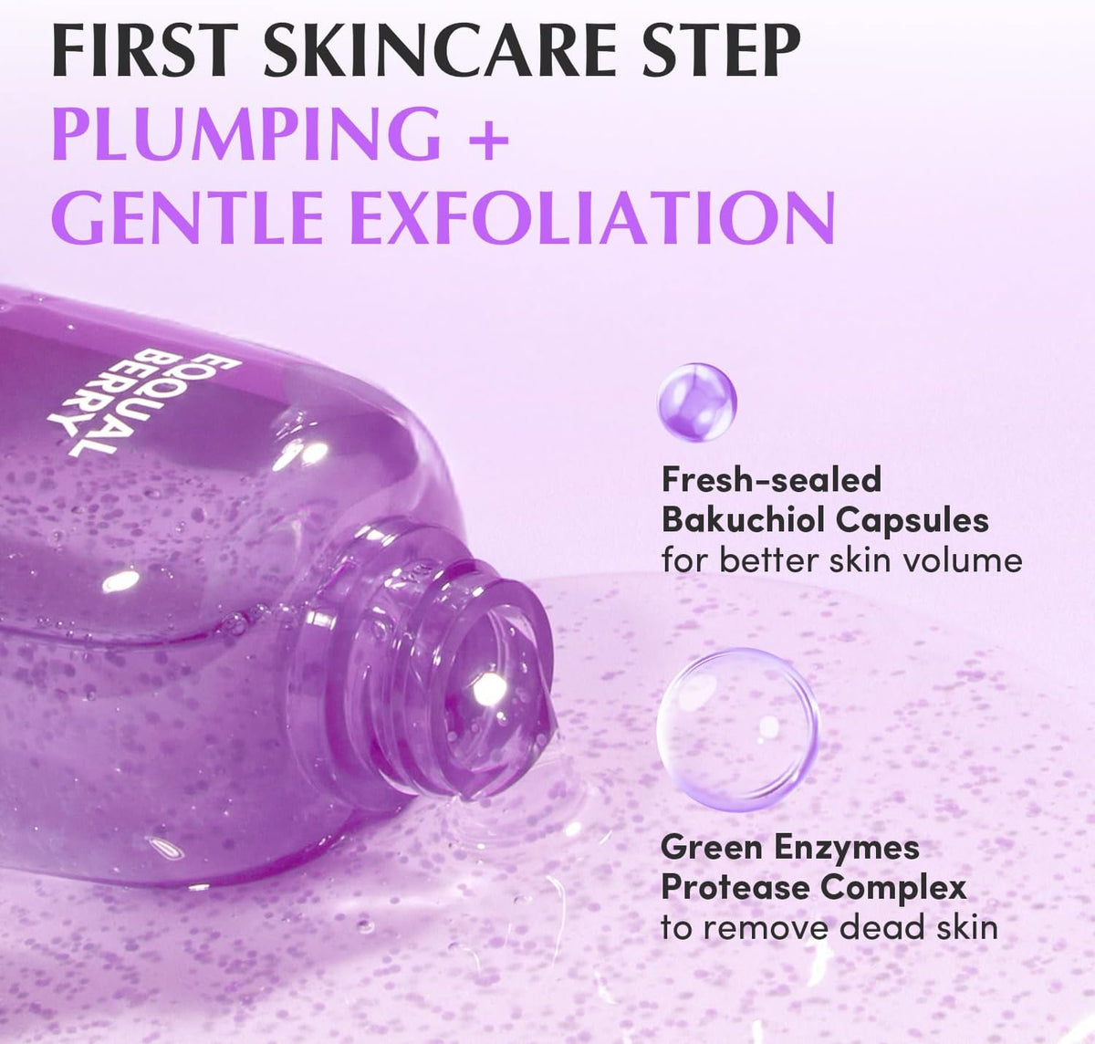 EQQUALBERRY Bakuchiol Plumping Capsule Toner 150ml - Lahab Beauty | لهب بيوتي