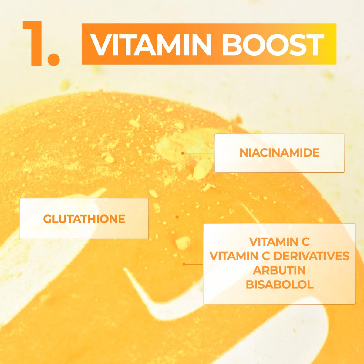Numbuzin No.5 Sheet Mask | Vitamin Spotlight Sheet Mask - 5EA - Lahab Beauty | لهب بيوتي