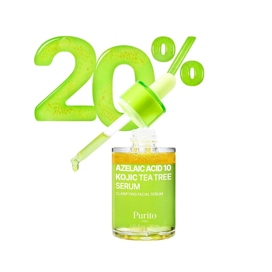 PURITO Azelaic Acid 10% + Kojic Acid + Tea Tree Facial Serum - 30ml - Lahab Beauty | لهب بيوتي