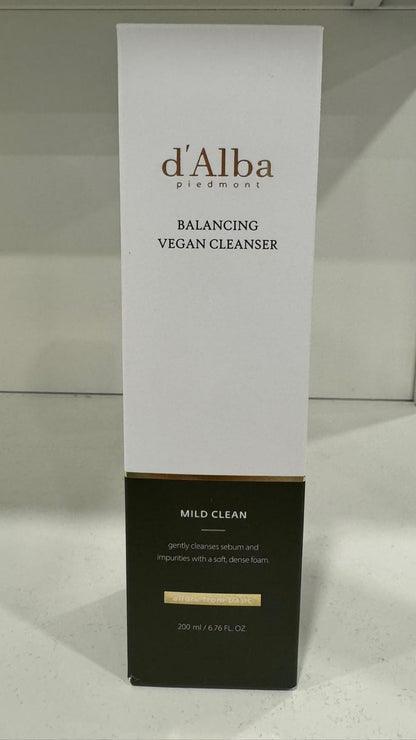 d'Alba Piedmont Italian White Truffle Mild Skin Balancing Vegan Cleanser - Lahab Beauty | لهب بيوتي