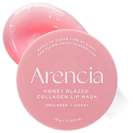 Arencia Honey Glazed Collagen Lip Mask – Overnight Lip Treatment (0.52 oz / 15g) 🍯💋 - Lahab Beauty | لهب بيوتي