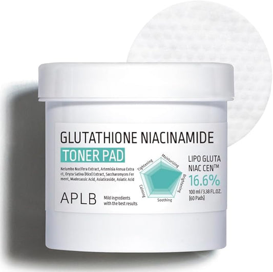 APLB Glutathione Niacinamide Toner Pad 100ml - Lahab Beauty | لهب بيوتي