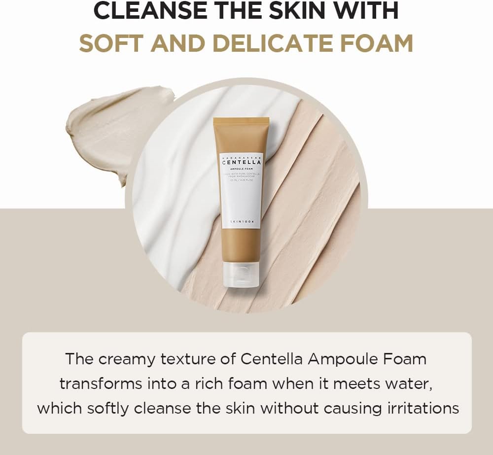 [SKIN1004] Madagascar Centella Ampoule Foam – Gentle Deep Cleansing Foam | 125ml - Lahab Beauty | لهب بيوتي