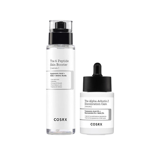 [COSRX] Glow & Tone Duo – Peptide Booster + Alpha Arbutin Serum - Lahab Beauty | لهب بيوتي