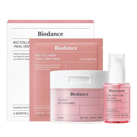 BIODANCE Collagen Pink Glow Trio - Lahab Beauty | لهب بيوتي