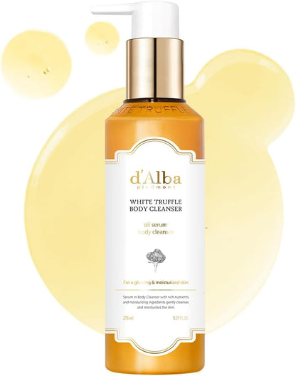 d’Alba Piedmont White Truffle Oil Serum Body Cleanser (275ml) - Lahab Beauty | لهب بيوتي