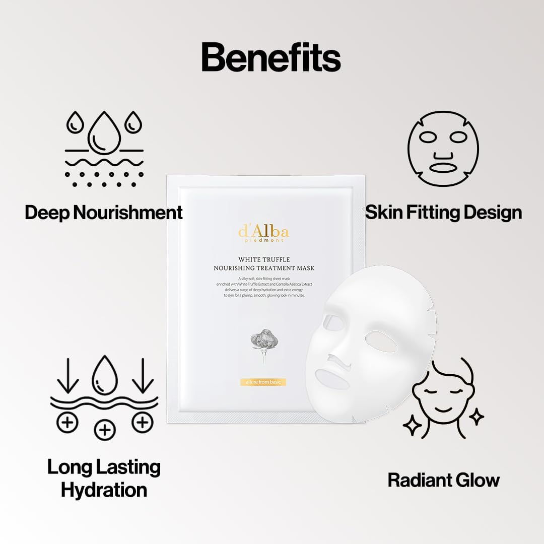 d’Alba Piedmont Italian White Truffle Nourishing Mask - Lahab Beauty | لهب بيوتي