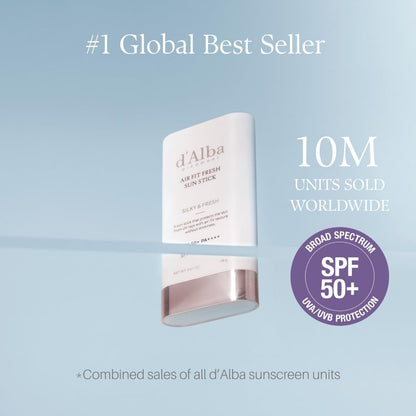 d’Alba Air Fit Fresh Sunscreen Stick SPF50+ (20g) - Lahab Beauty | لهب بيوتي