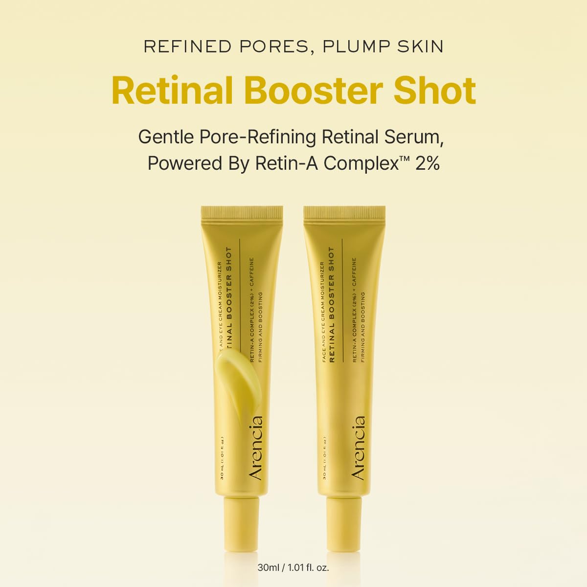 Arencia Retinal Booster Shot Serum (Pack of 2) – Advanced Firming Night Serum (30ml / 1.01 fl oz each) 🌙✨ - Lahab Beauty | لهب بيوتي