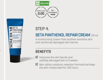 Some By Mi Beta Panthenol Repair Starter Kit | Korean Set of 4 Travel kit | - Lahab Beauty | لهب بيوتي